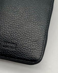 Giani Bernini Black Softy Leather Tech Crossbody Wallet