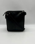 Fossil Black Padded Leather Crossbody Bag