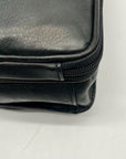 Fossil Black Padded Leather Crossbody Bag