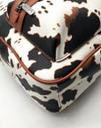 Wrangler Cow Print Faux Leather Backpack