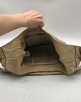 Lodis Tan Woven Leather Solstice Hobo Bag
