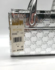 Michael Kors Silver Small East West Gigi Messenger Tote