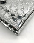 Michael Kors Silver Small East West Gigi Messenger Tote