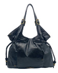 Elliott Lucca Black Leather Sinatra Shoulder Bag