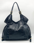 Elliott Lucca Black Leather Sinatra Shoulder Bag