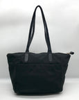 Michael Kors Black Nylon Kelsey Top Zip Tote Bag