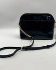 Michael Kors Black Cindy Patent Leather Dome Shoulder Bag
