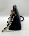 Michael Kors Black Cindy Patent Leather Dome Shoulder Bag