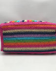 Urban Expressions Pink Multi-Color Candi Stripe Tote Bag