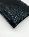 I.N.C. International Concepts Black Croc Faux Leather Crossbody Bag