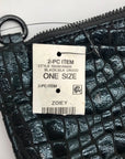 I.N.C. International Concepts Black Croc Faux Leather Crossbody Bag