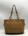 Coach Tan Patent Leather Gallery Tote Bag 11500