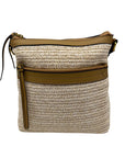 Style & Co Beige Straw Crossbody Bag