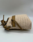 Style & Co Beige Straw Crossbody Bag