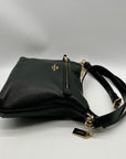 Coach Black Pebbled Leather Reversible Handbag F34823
