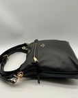 Coach Black Pebbled Leather Reversible Handbag F34823
