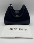 Brahmin Blue Leather Shoulder Bag
