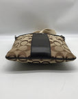 Coach Legacy Tan Signature Jacquard Swing Pack Crossbody Bag