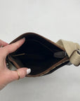 Coach Legacy Tan Signature Jacquard Swing Pack Crossbody Bag