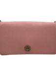Tory Burch Pink Saffiano Leather Robinson Chain Crossbody