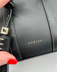 Radley London Black Leather Mini Satchel Bag