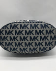 Michael Kors Blue Monogram Canvas Jet Set Tote Bag