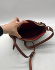 Dooney & Bourke Grey Pebble Grain Small Presley Crossbody Bag