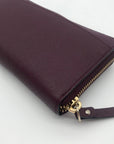 Kate Spade New York Plum Saffiano Leather Laurel Way Neda Wallet