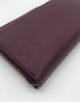 Kate Spade New York Plum Saffiano Leather Laurel Way Neda Wallet