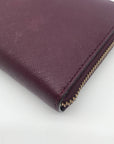 Kate Spade New York Plum Saffiano Leather Laurel Way Neda Wallet