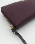 Kate Spade New York Plum Saffiano Leather Laurel Way Neda Wallet