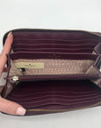 Kate Spade New York Plum Saffiano Leather Laurel Way Neda Wallet