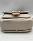 Coach White Pebbled Leather Tabby Messenger 19 Crossbody CJ846