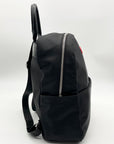 Paul Frank Black Nylon Backpack W/ Monkey Charm and Three Pins