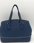 Gloria Vanderbilt Blue Faux Leather Shoulder Bag