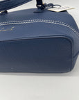 Gloria Vanderbilt Blue Faux Leather Shoulder Bag