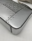 Michael Kors Silver Leather Jet Set Travel Tech Crossbody Bag