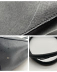 Tignanello Black Leather Pocket Shoulder Bag
