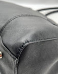 Tignanello Black Leather Pocket Shoulder Bag