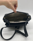 Radley London Black Leather Liverpool Gardens Crossbody Bag