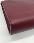 Badgley Mischka Burgundy Faux Leather Convertible Shoulder Bag