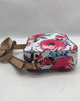 Guess White Floral Kamryn Crossbody Top Zip Bag