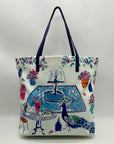 Kate Spade Full Plume Garden Blue Francis Tote Bag