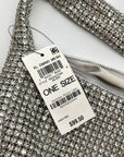 I.N.C. International Concepts Silver Small Diamond Mesh Hobo Bag