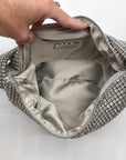 I.N.C. International Concepts Silver Small Diamond Mesh Hobo Bag
