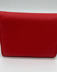 On 34th Boxed Red Faux Leather Maddynn Wallet & Heart Bag Charm