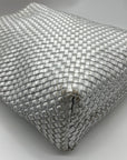 DKNY Silver Basket Weave Giselle Hobo Shoulder Bag