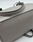 Michael Kors Grey Charlotte Large Saffiano Leather Top-Zip Tote Bag