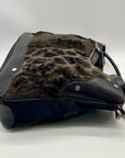MZ Wallace Faux Fur Leopard Print Tote Bag