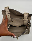 Mulberry Taupe Leather Alexa Satchel